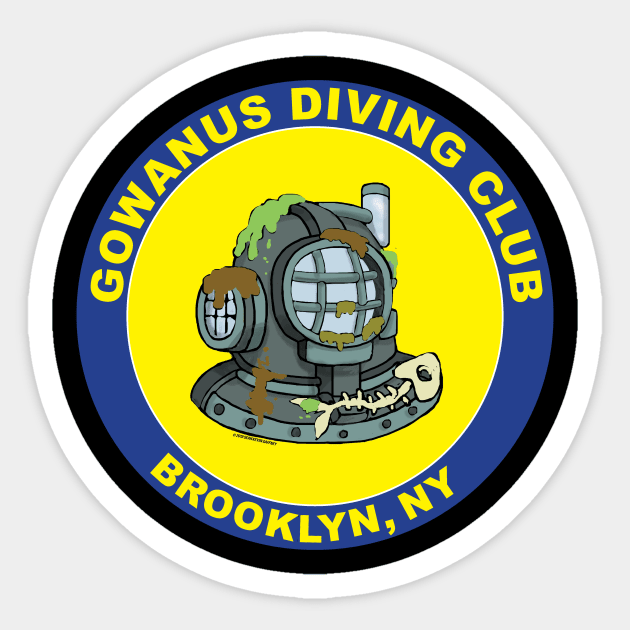 GOWANUS DIVING CLUB Sticker by WinstonsSpaceJunk